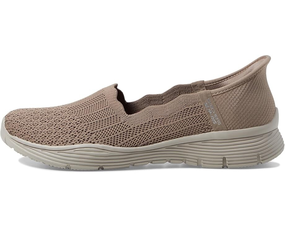Туфли на плоской подошве SKECHERS Seager - Believe It Hands Free Slip-Ins, цвет Dark Taupe — фото 4