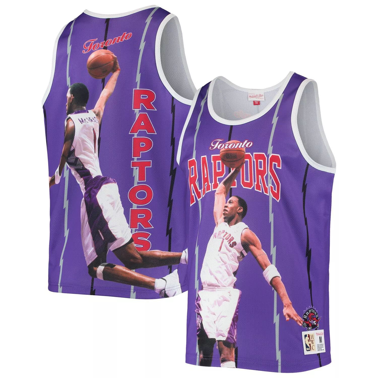 

Мужская майка Mitchell & Ness Tracy McGrady фиолетового цвета Toronto Raptors Hardwood Classics Player, Фиолетовый, Мужская майка Mitchell & Ness Tracy McGrady фиолетового цвета Toronto Raptors Hardwood Classics Player