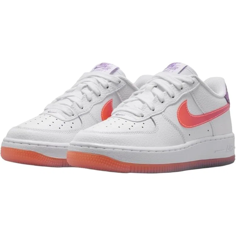 Кроссовки Air Force 1 Low top Skateboard Shoes White Purple Kids' Nike — фото 4