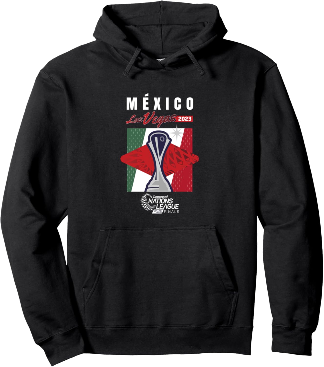 

Толстовка с символикой полуфиналов и финалов Лиги наций Мексики Nation League Mexico 2023, черный