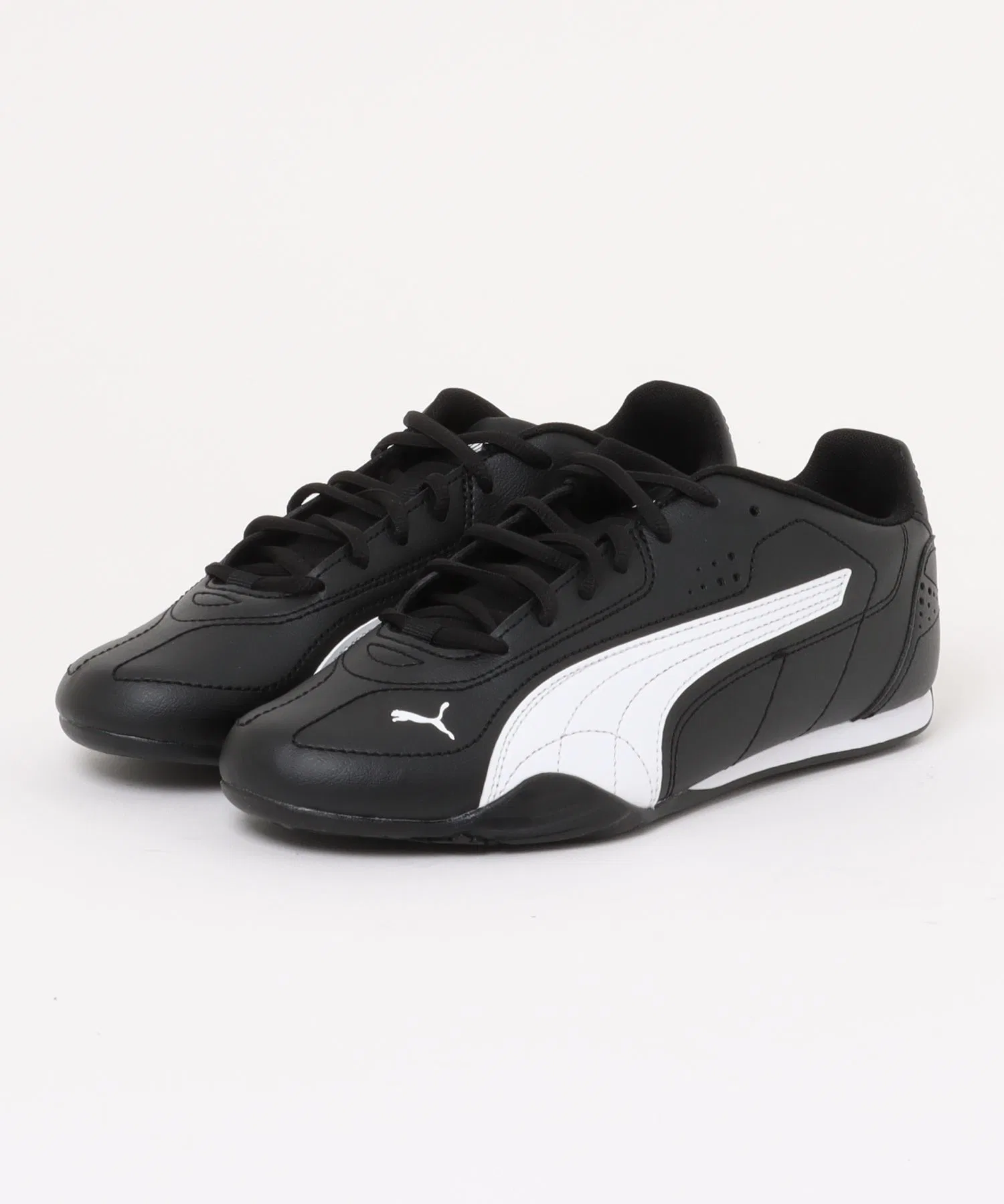 Мужские кроссовки PUMA CATCH ультралёгкие чёрно-белые