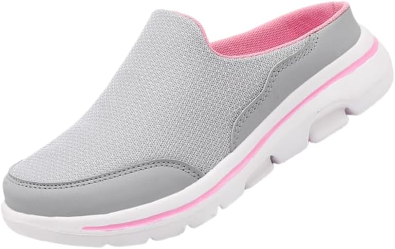 

Мужские повседневные туфли большого размера с плоской подошвой, дышащим сетчатым верхом, без каблука, подходят для повседневной носки Hoalox, светло-серый