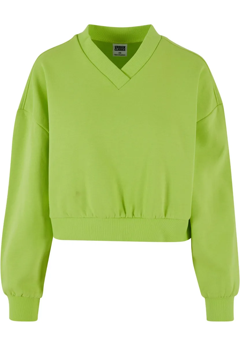 

URBAN CLASSICS Свитер " Urban Classics Ladies Ladies Укороченный V-образный вырез", желтый