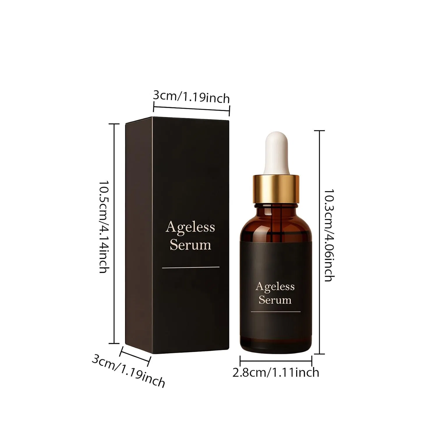 Эссенция Qpjuvc — Антивозрастная для лица Ageless Serum с гиалуроновой кислотой и ретинолом — фото 3