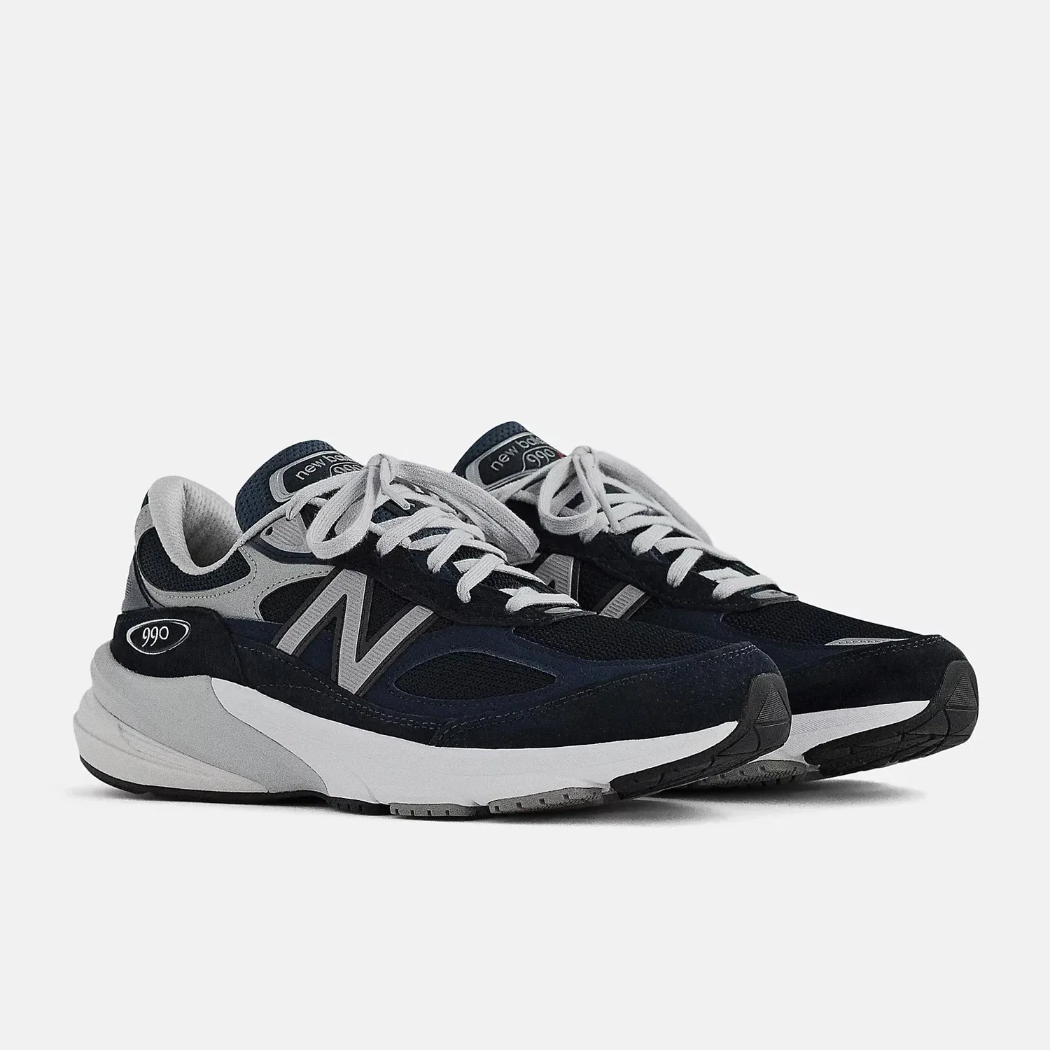 Кроссовки New Balance Made in USA 990v6 M990NV6 темно-синего цвета на шнуровке, повседневная обувь