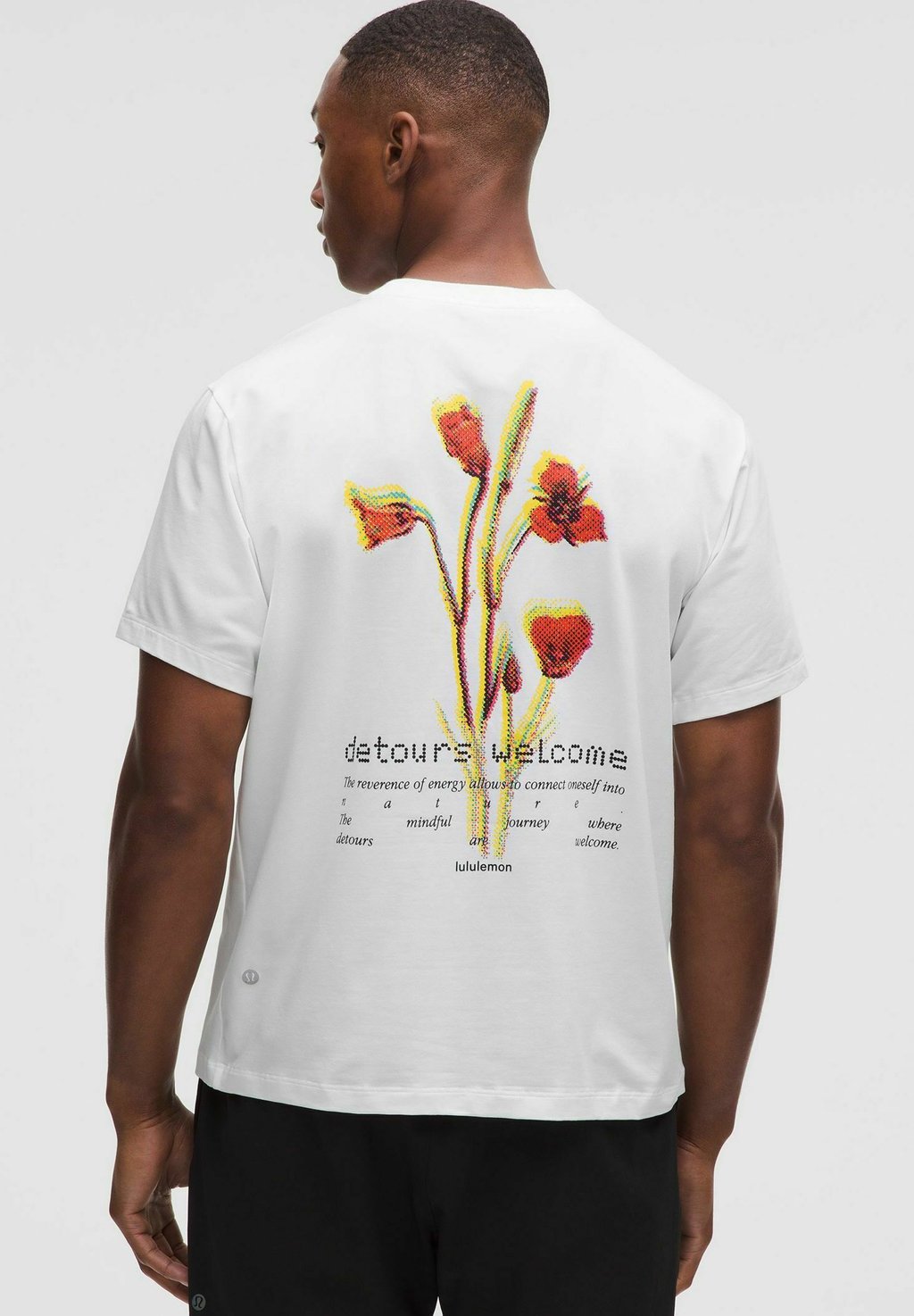 

Спортивная футболка Zeroed In Graphic Short Sleeve lululemon, белый