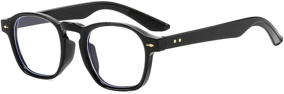 

Модные солнцезащитные очки в форме многоугольника и квадрата для женщин с прозрачными линзами цвета океана, мужские солнцезащитные очки в стиле панк с заклепками SKFGNX, Black Clear