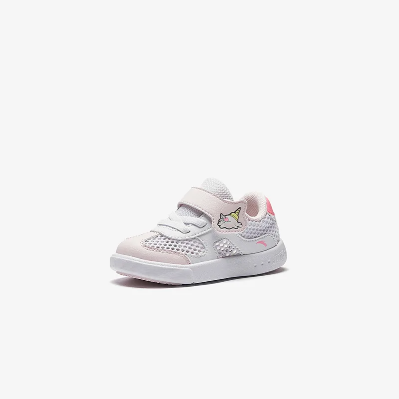 Кроссовки низкие для малышей A Dao Abrasion Resistant, Breathable, Slip Resistant, Anti Kick Antakids, Anta White/Clear Pink/Light Pink Red — фото 3