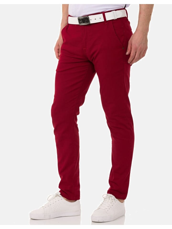 

Тканевые брюки Cipo & Baxx Hose, цвет BURGUNDY