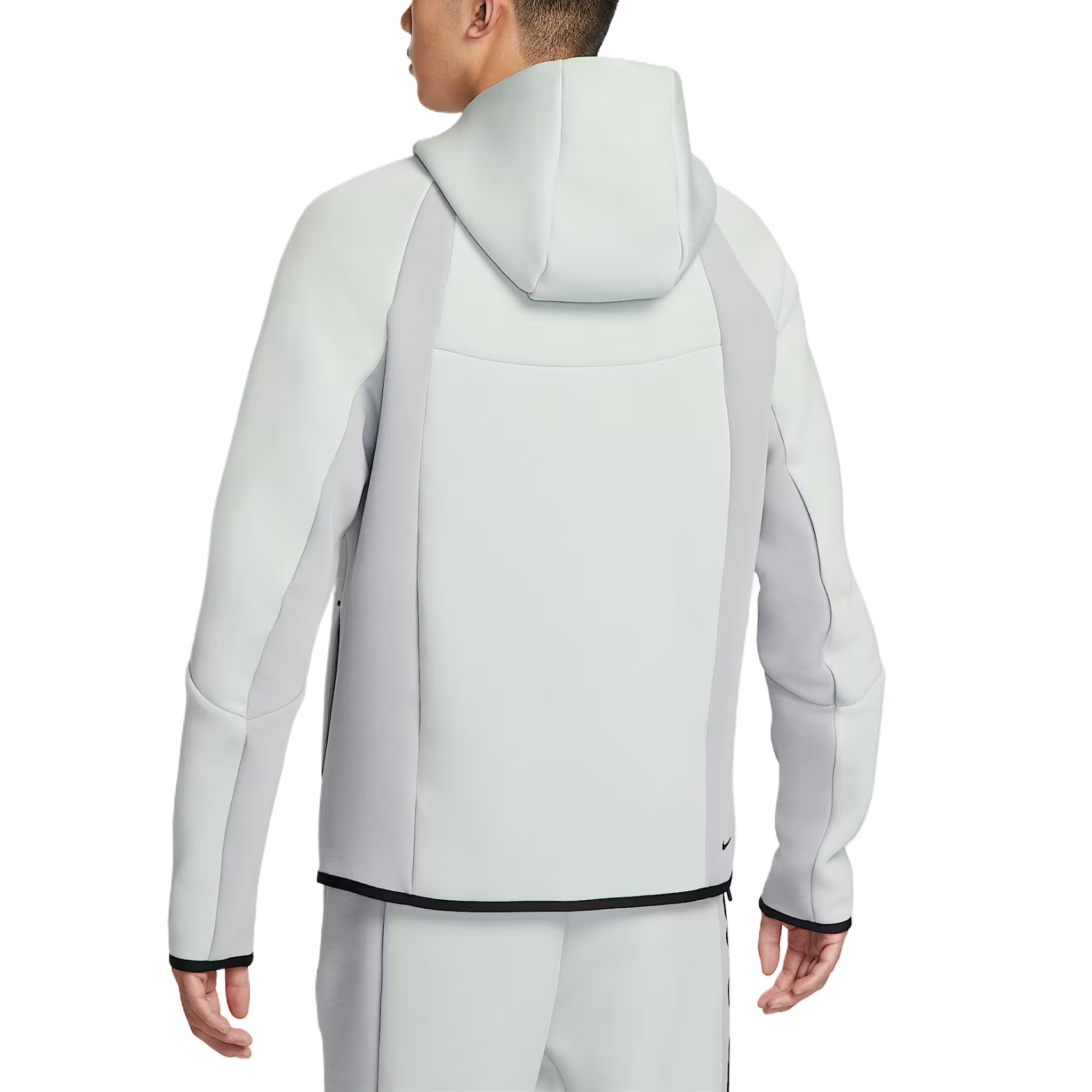 Мужская куртка Tech с цветными блоками, полной молнией, флисовая Windrunner Nike, светло-серебристый — фото 3