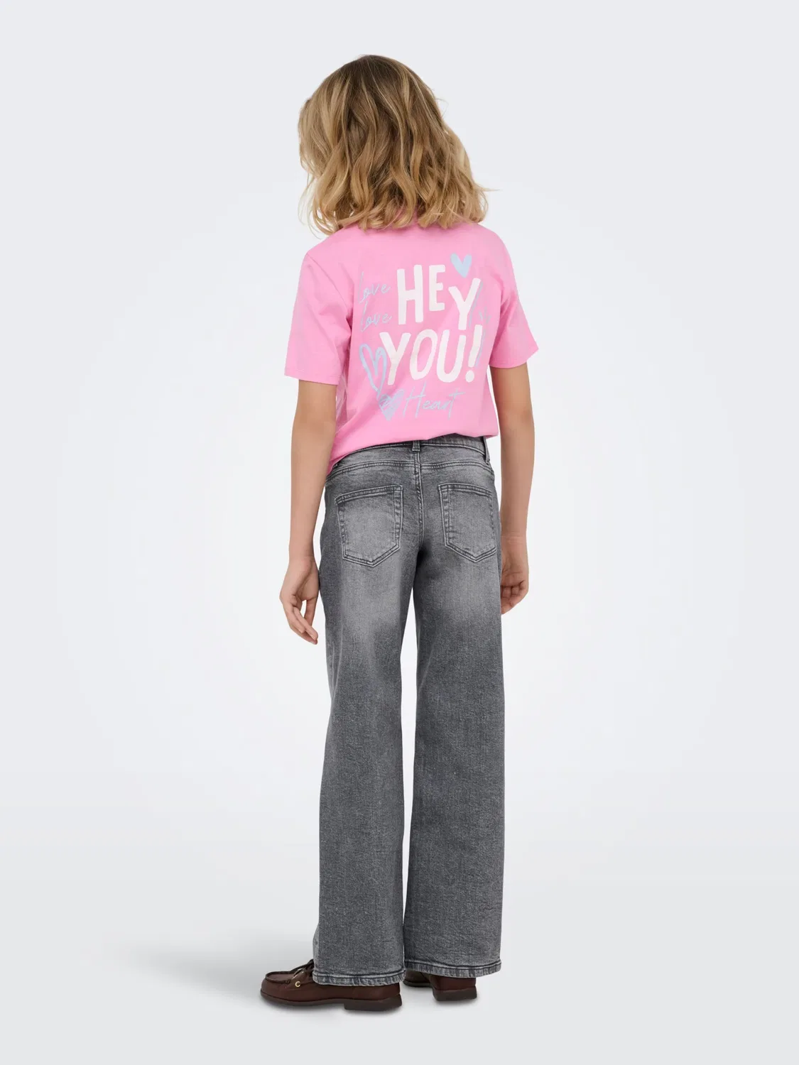 Широкие джинсы 'KOGJULLES' Only Girls, Grey Denim — фото 4