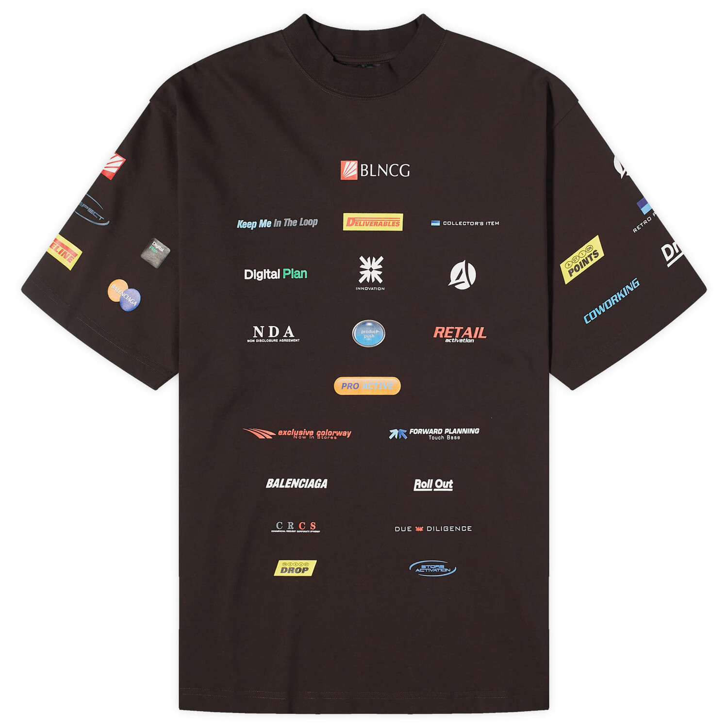 

Футболка Balenciaga Business Tee, цвет Washed Black