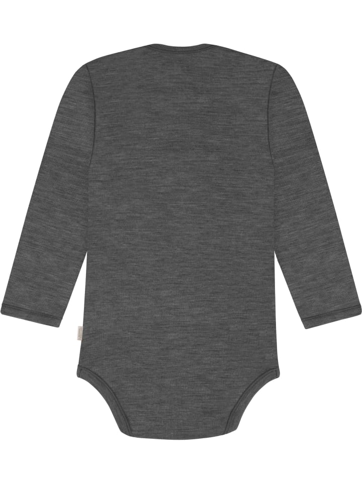 Normani Outdoor Sports Детский боди с длинными рукавами из мериносовой шерсти, цвет антрацит, Окленд — фото 2
