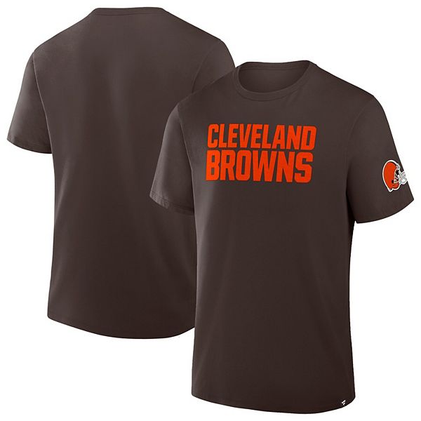 

Мужская футболка Cleveland Browns Legacy из хлопка коричневого цвета Fanatics