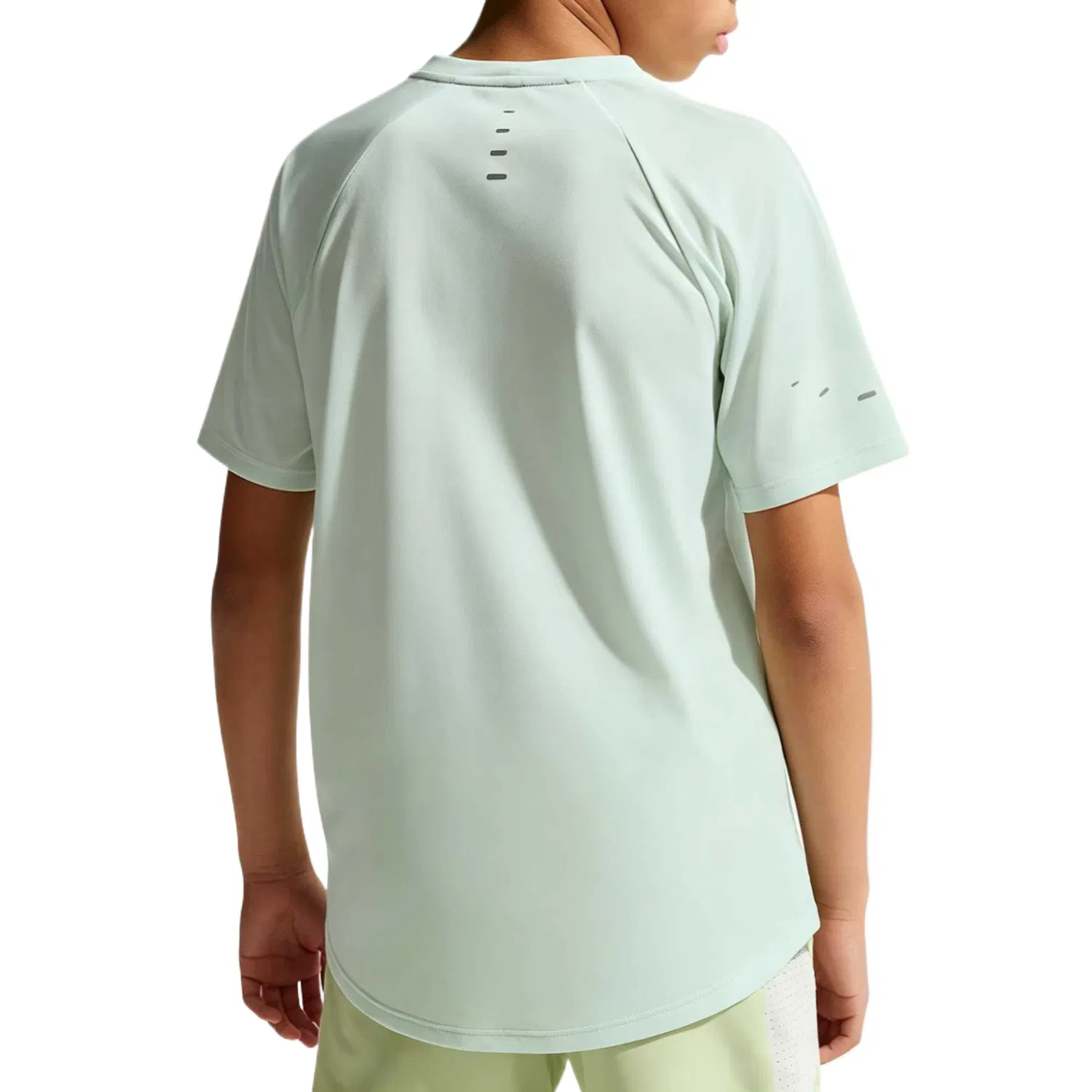 Футболка детская Quick Dry с круглым вырезом, умеренная растяжимость Nike, Slight Green — фото 3
