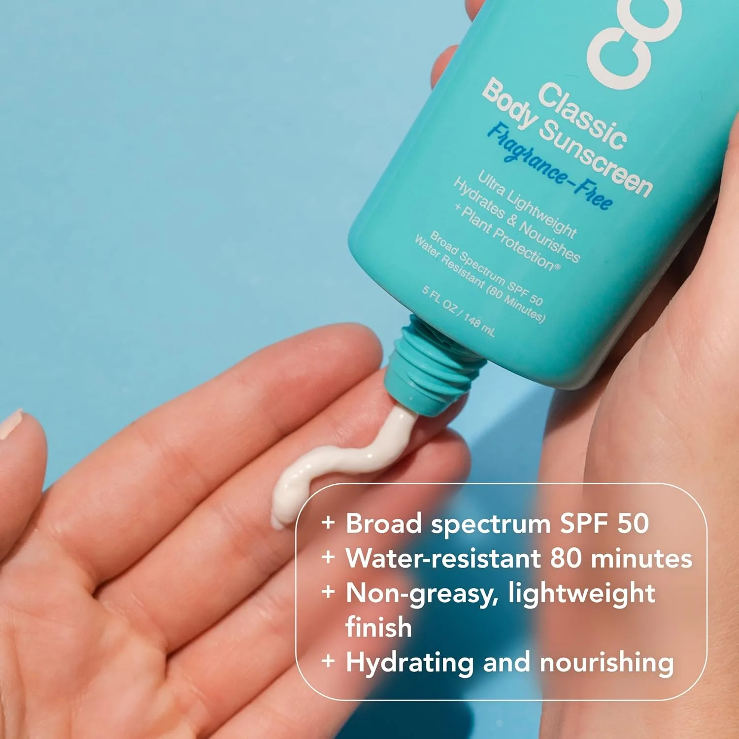 COOLA Органический солнцезащитный лосьон для тела SPF 50, протестирован дерматологами, обеспечивает ежедневную защиту кожи, подходит для веганов и не содержит глютена, без отдушек, 140 мл. 148 мл (2 шт.), Sheer — фото 3