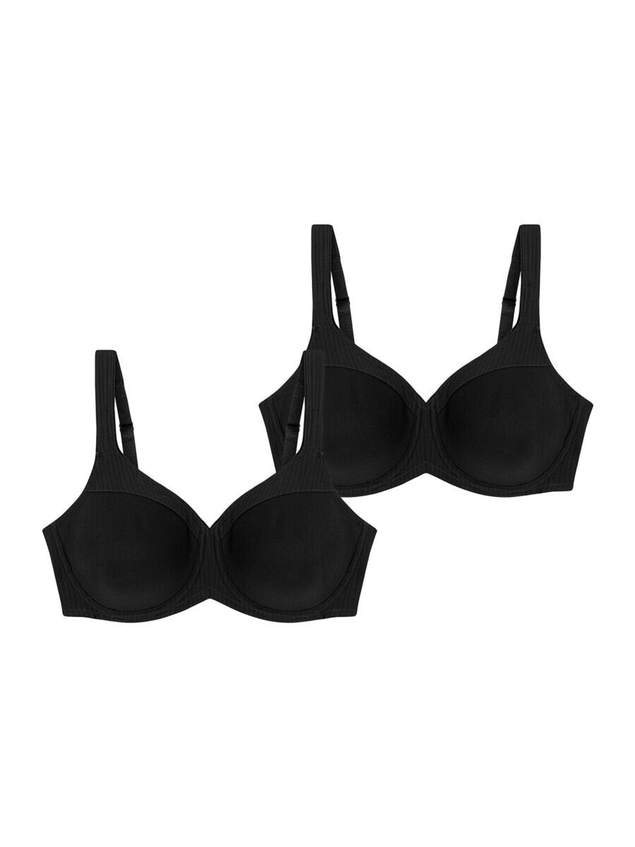 

Бюстгальтер на косточках TRIUMPH Minimiser Bra Modern Soft+Cotton, черный