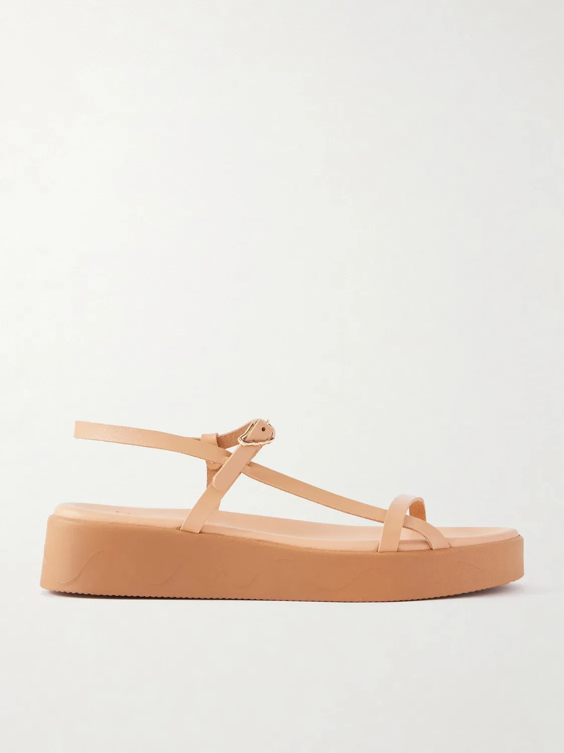 Сандалии на платформе из кожи Politia Ancient Greek Sandals, бежевый