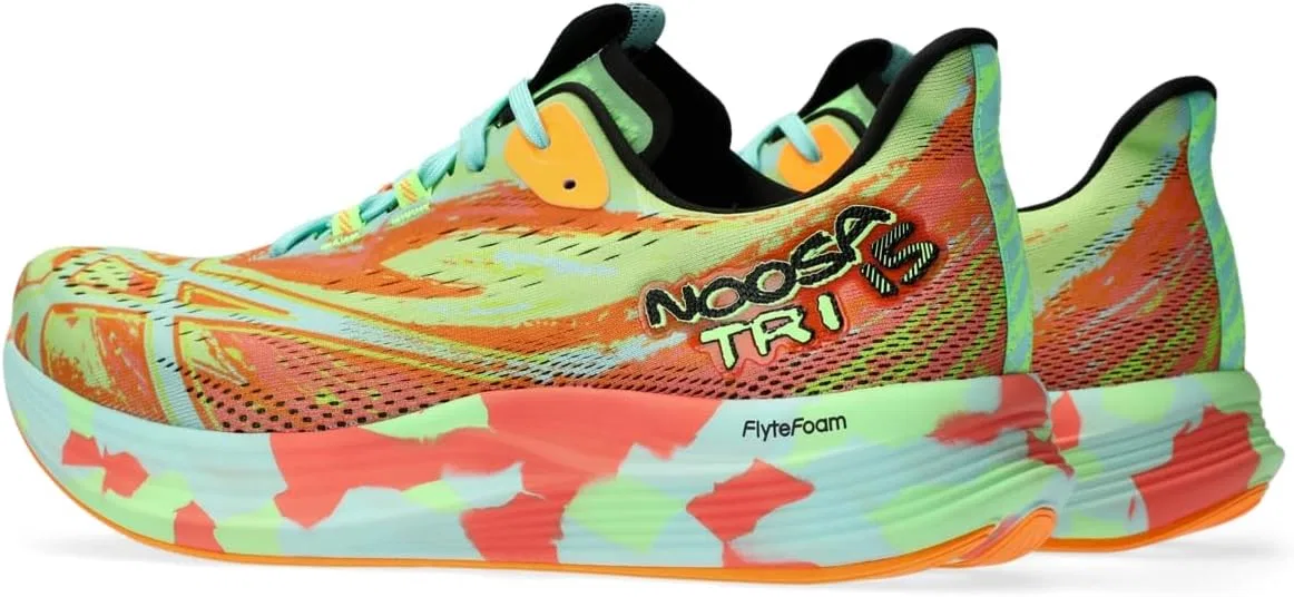 Мужские беговые кроссовки ASICS Noosa TRI 15, Lime Burst Illuminate Mint — фото 3