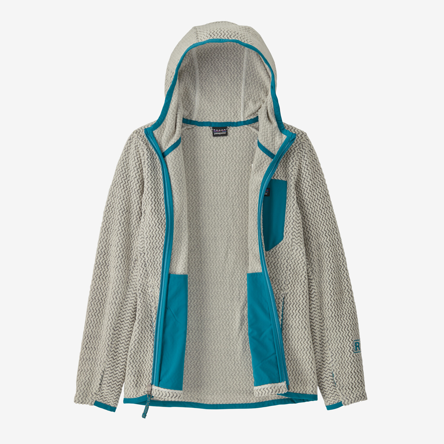 Детская толстовка с молнией во всю длину R1 Air Patagonia, черный — фото 2