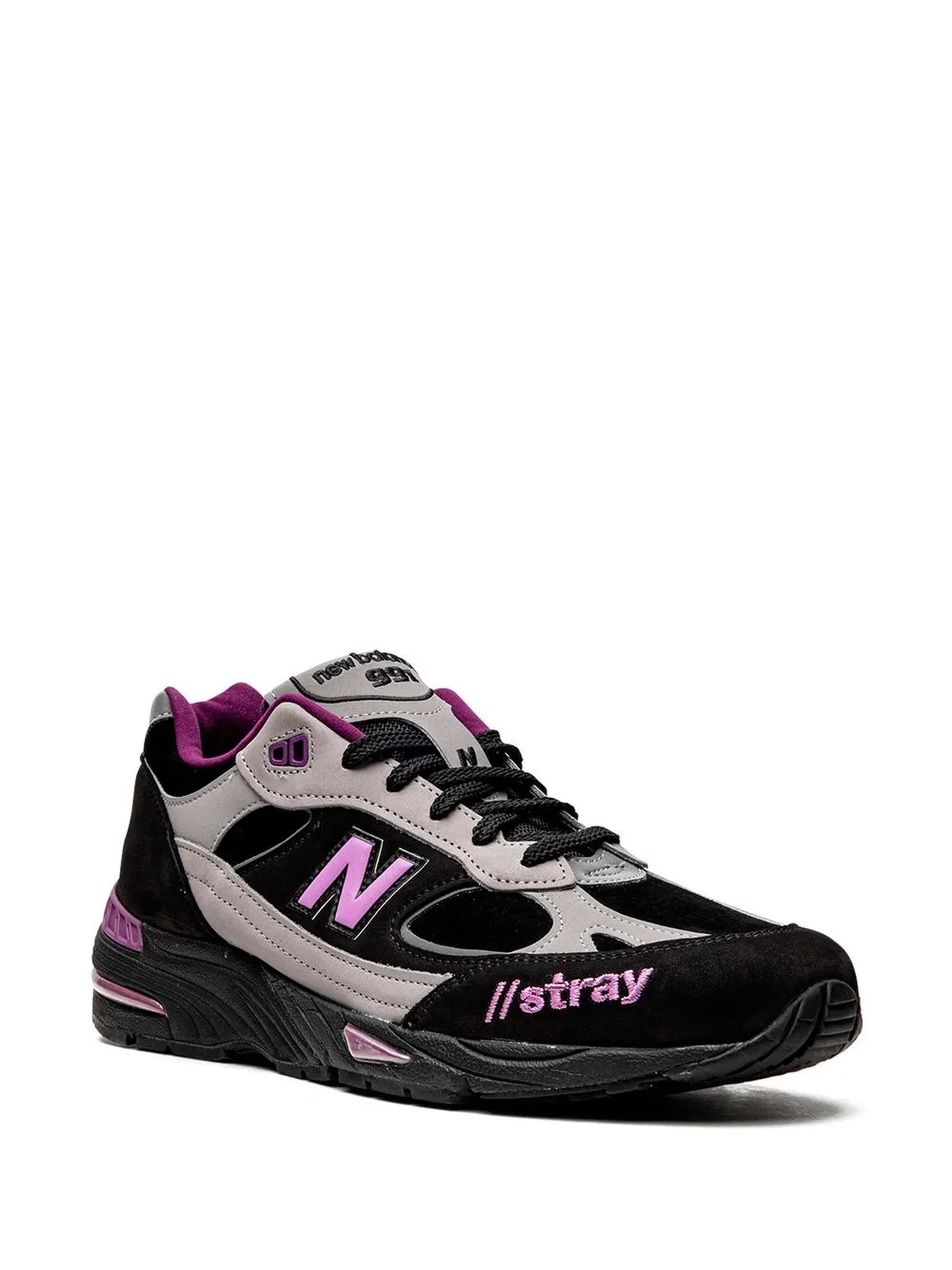 Кроссовки 991 из коллаборации с Stray Rats NEW BALANCE, черный — фото 2