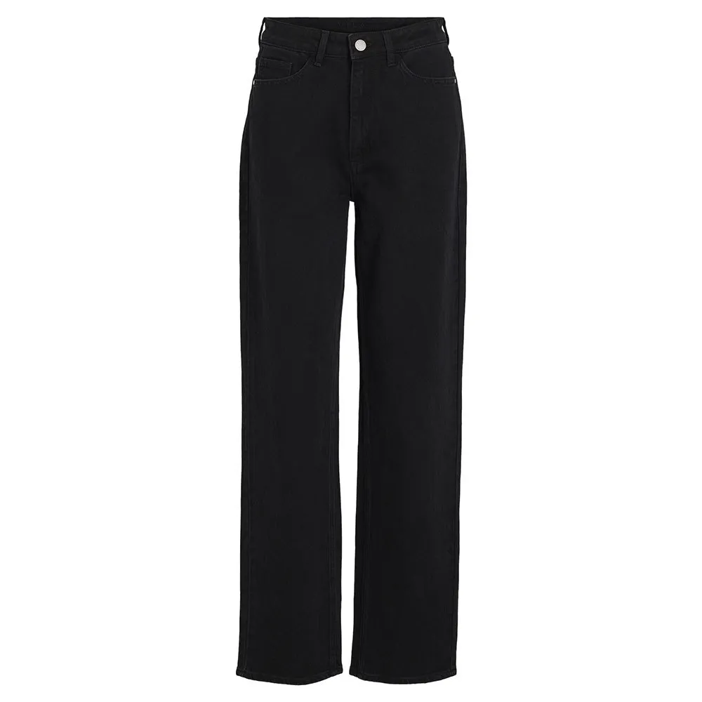 

Джинсы Vila Kelly Jaf Straight Fit high waist, черный
