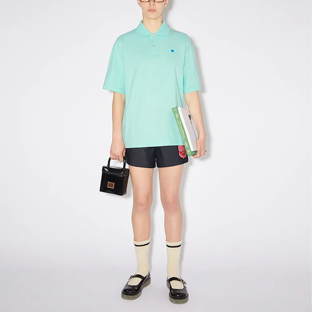 Унисекс поло Sea Bubble Green Acne Studios — фото 3