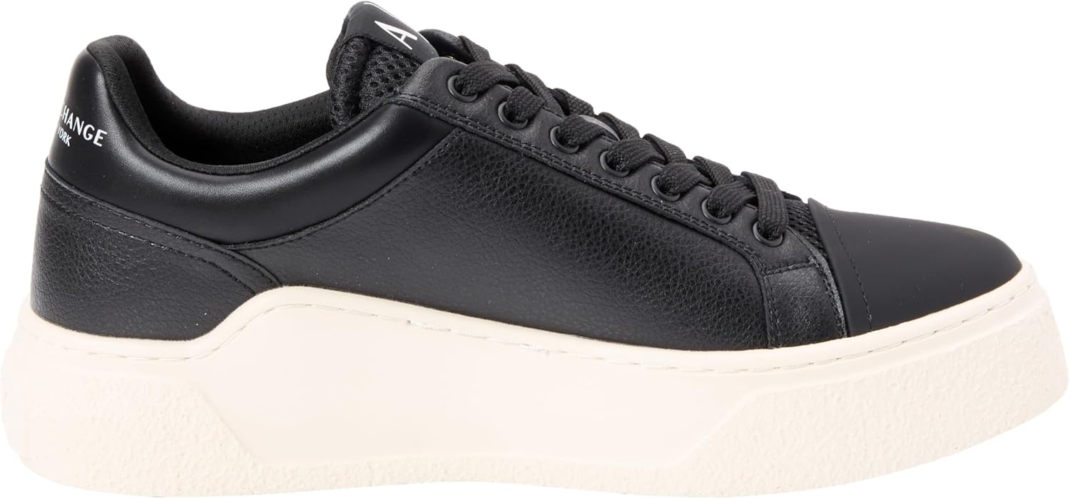 Кроссовки Armani Exchange Mens Lion Classic, черный — фото 4
