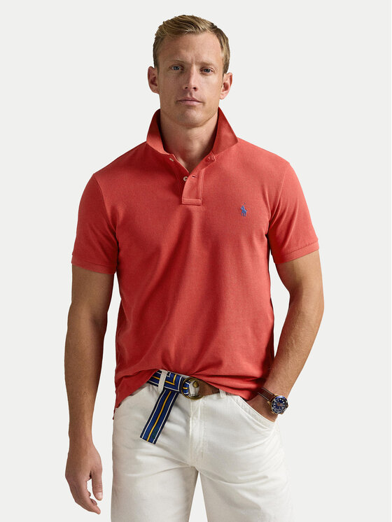 

Рубашка поло облегающего кроя Polo Ralph Lauren, красный
