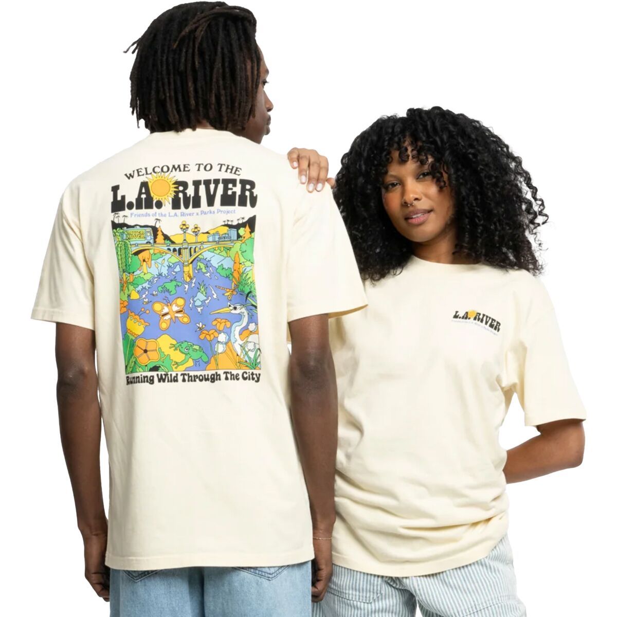 

Футболка Welcome to la river Parks Project, цвет natural
