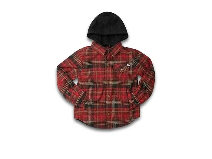 Рубашка с капюшоном Glen Appaman Kids, Red/Black Plaid