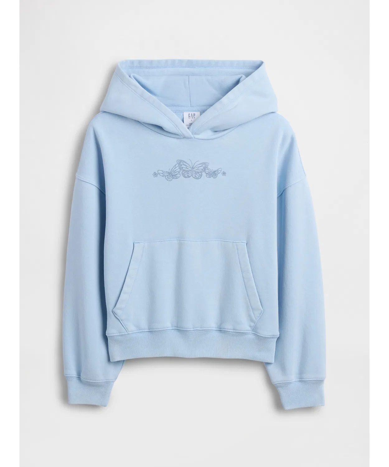 Детская парка с капюшоном Gap Vintage Soft Relaxed Fit, синяя