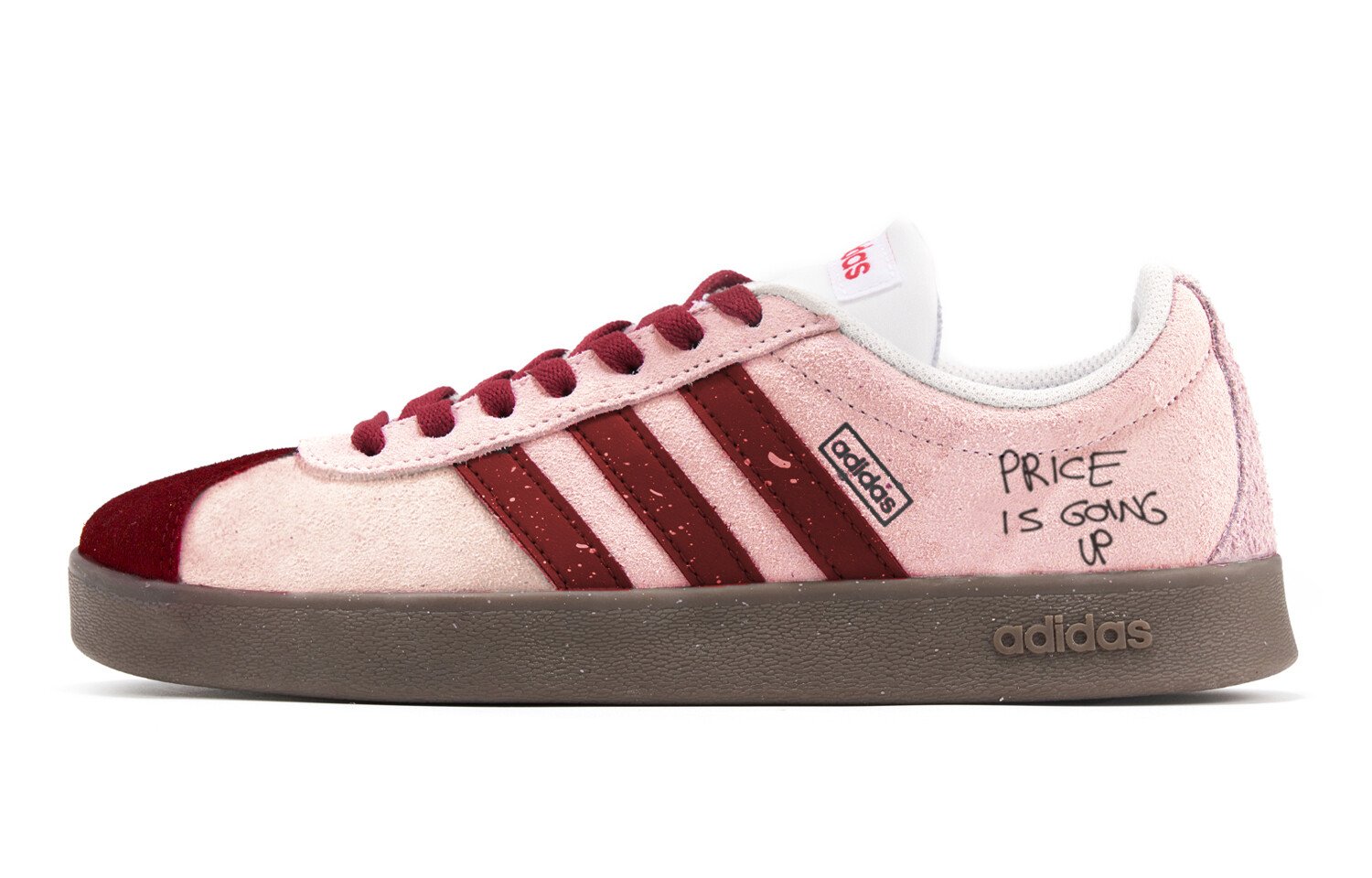 

Кроссовки adidas neo Vl Court Classic Skateboarding Shoes Unisex Low-top Red, цвет Peach