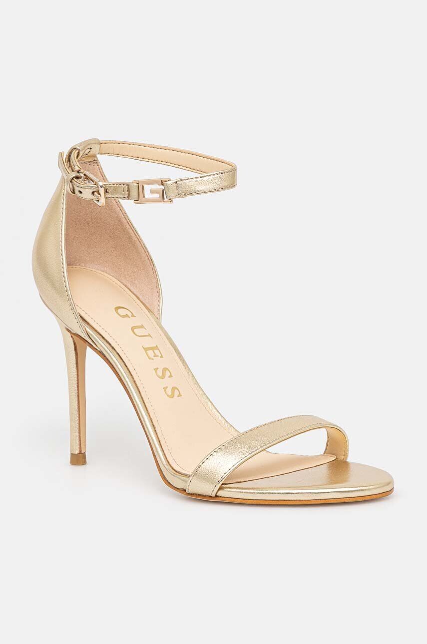 Кожаные сандалии Guess KABAIL3, золотой