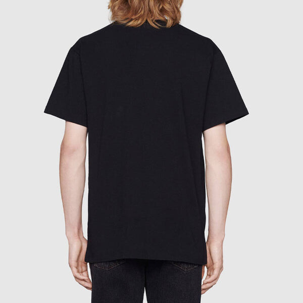 Футболка prodige damour printing round neck short sleeve black Gucci, черный — фото 3