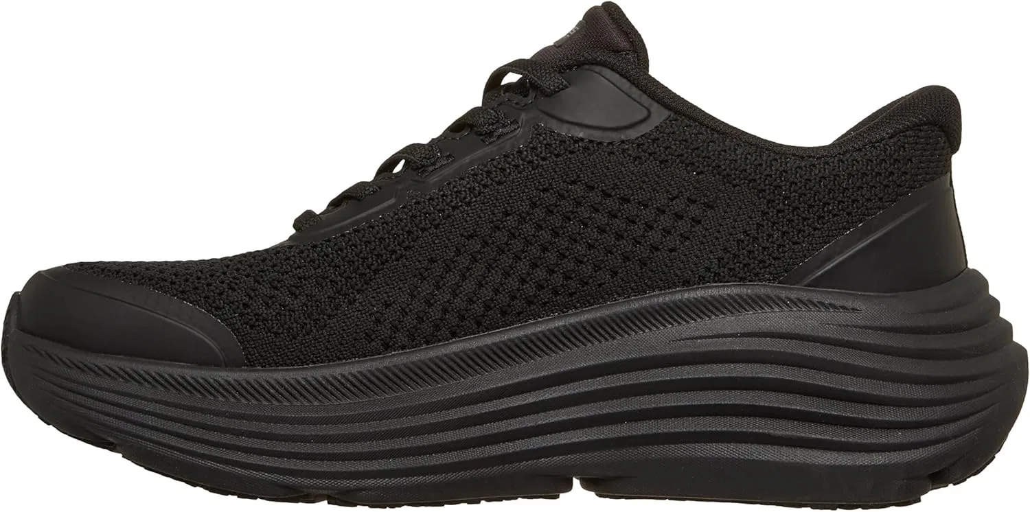 Кроссовки Skechers Men's Knit Bungee Max Cushioning Endeavour Sr Hands Free Slip Inshoe for Healthcare, Black — фото 3