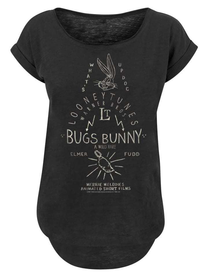 

Удлиненная футболка Looney Tunes Bugs Bunny A Wild Hare черного цвета F4NT4STIC, Черный, Удлиненная футболка Looney Tunes Bugs Bunny A Wild Hare черного цвета F4NT4STIC