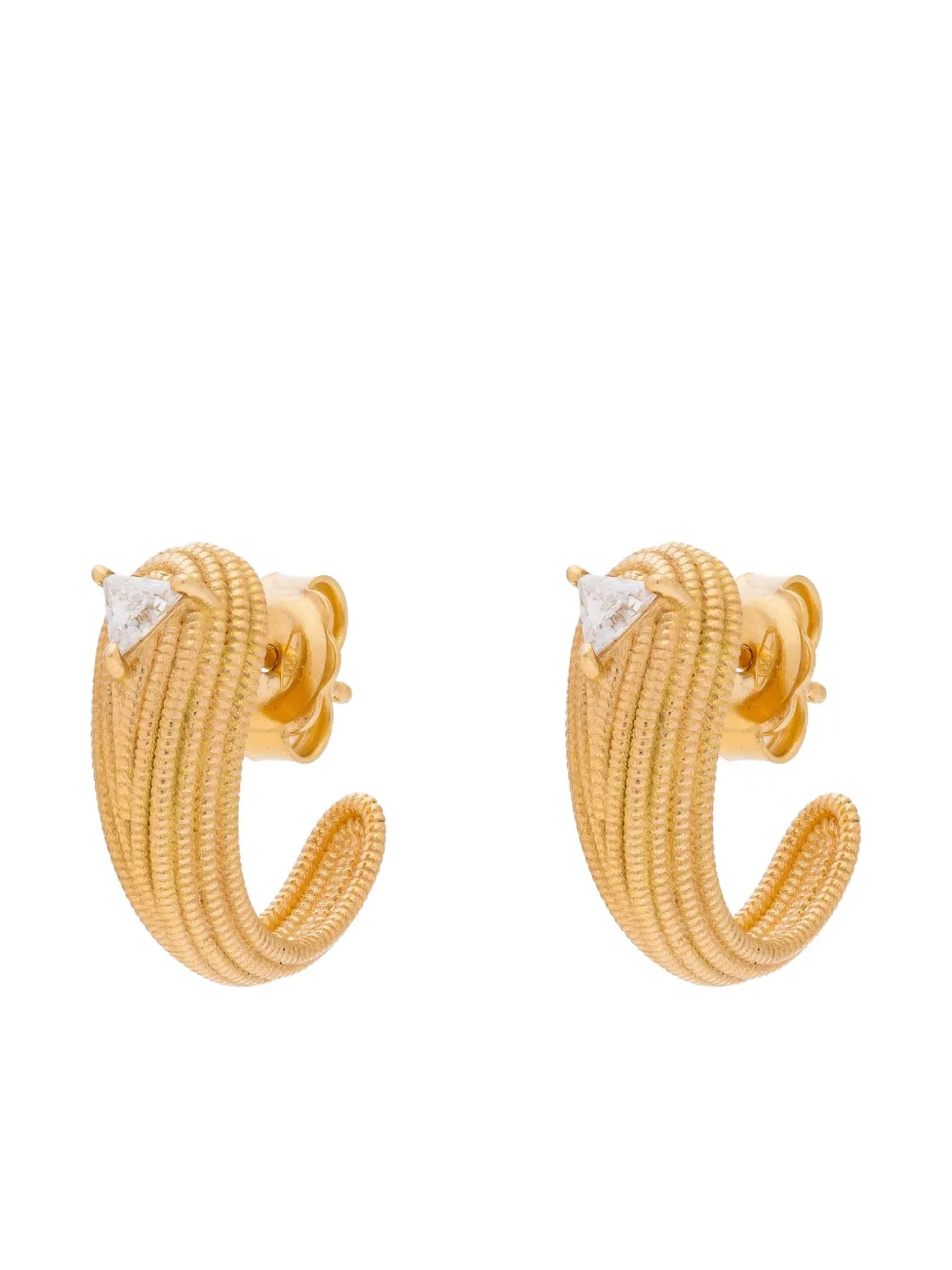 

Серьги Écaille из желтого золота 18 карат с бриллиантами Yrusha, золотистый