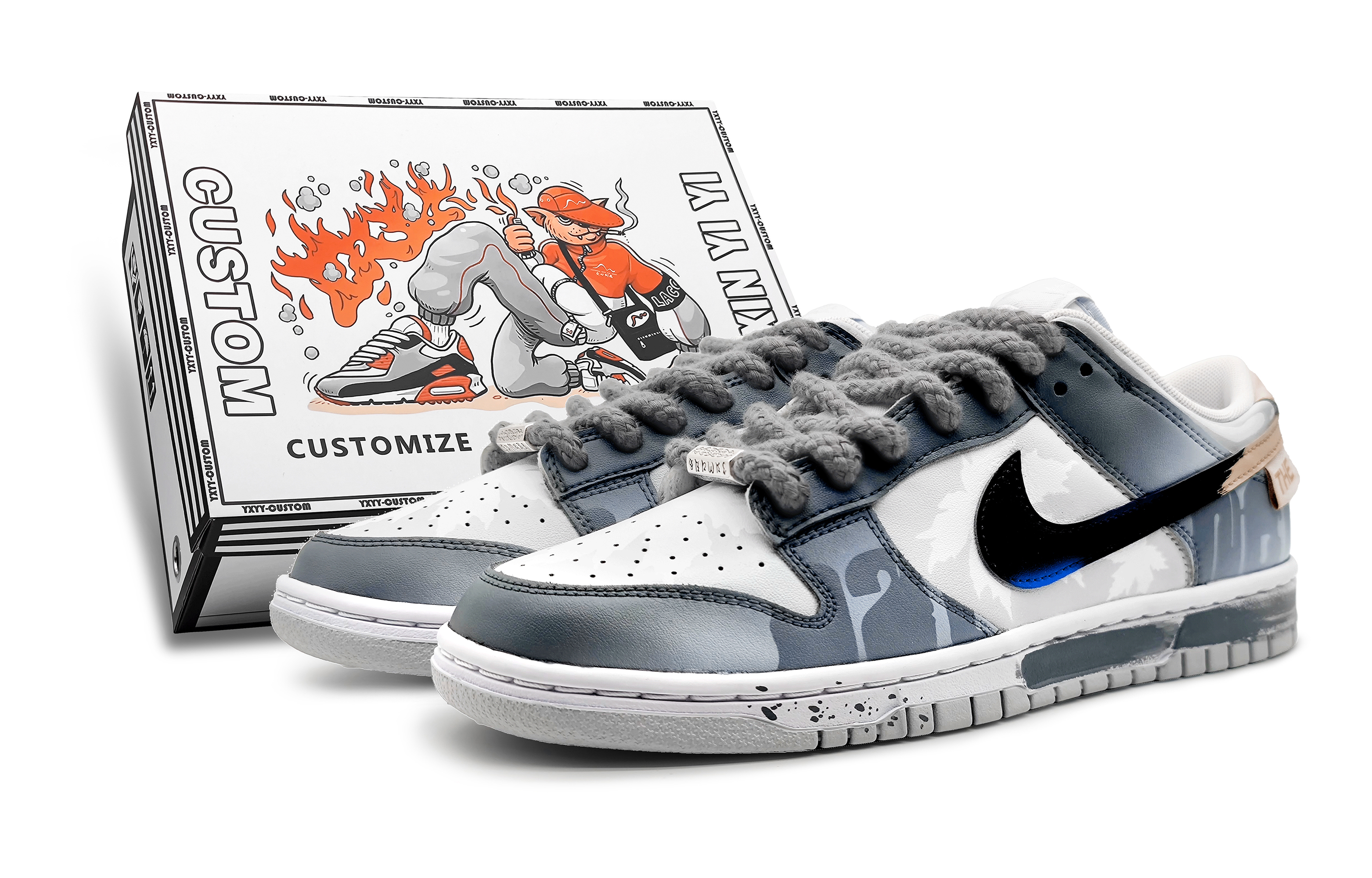 

Кроссовки Nike Dunk Skateboard Shoes Women's Low-Top White Black