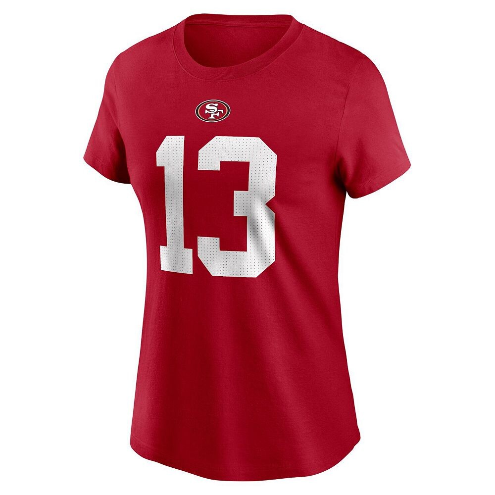 Женская футболка Nike Brock Purdy Scarlet San Francisco 49ers с именем и номером игрока, красный — фото 3