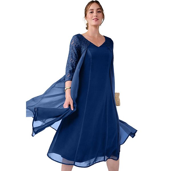 

Женское платье A-line с кружевной отделкой plus size Jessica London