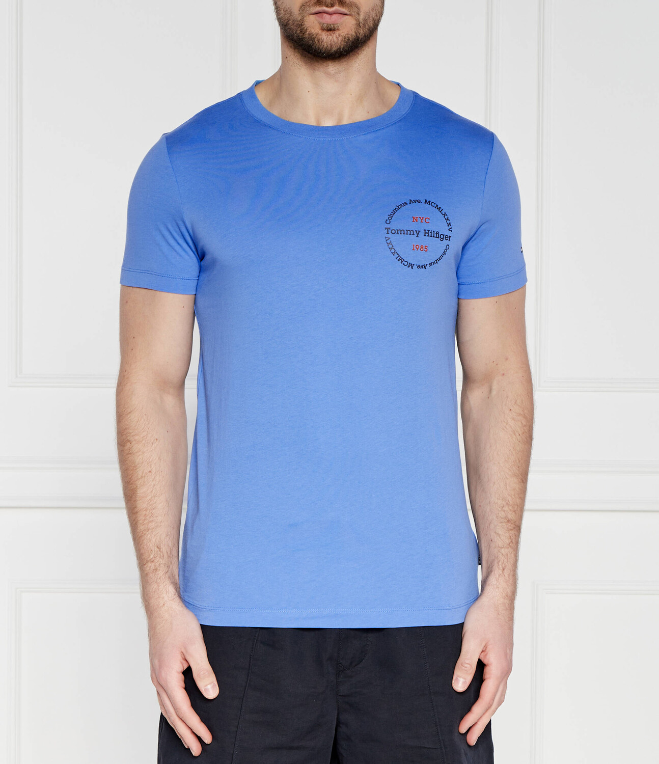 

Футболка Tommy Hilfiger Slim Fit, синий