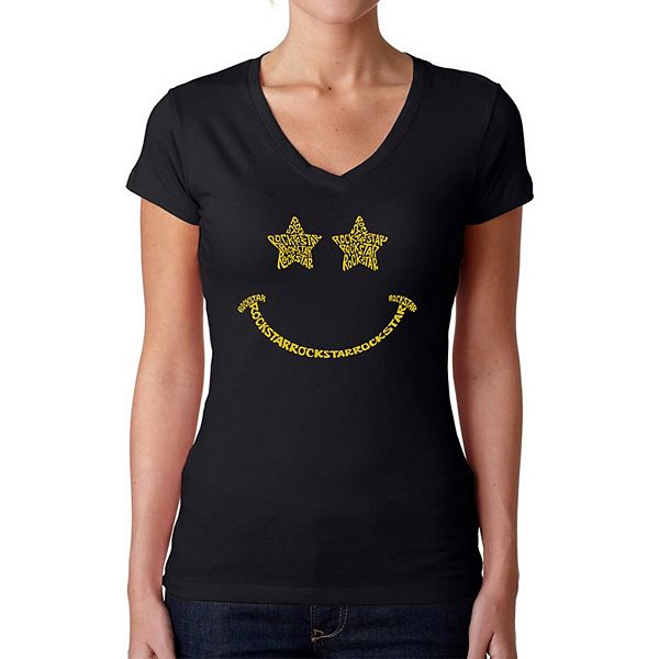 

Футболка с принтом Rockstar smiley La Pop Art