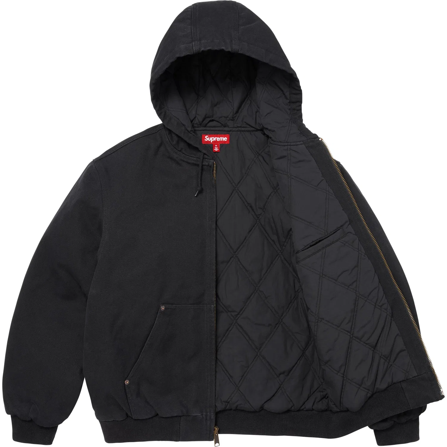 Куртка рабочая на капюшоне The Misfits SS26 WEEK7 Hooded Work Jacket, унисекс Supreme, Black — фото 4