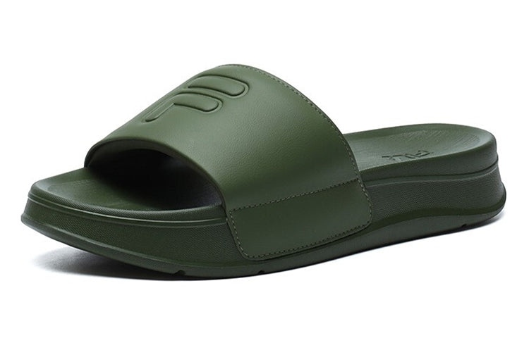 Шлепанцы (WMNS) Fila Fusion Shoes 'Tree Green', зеленый — фото 3