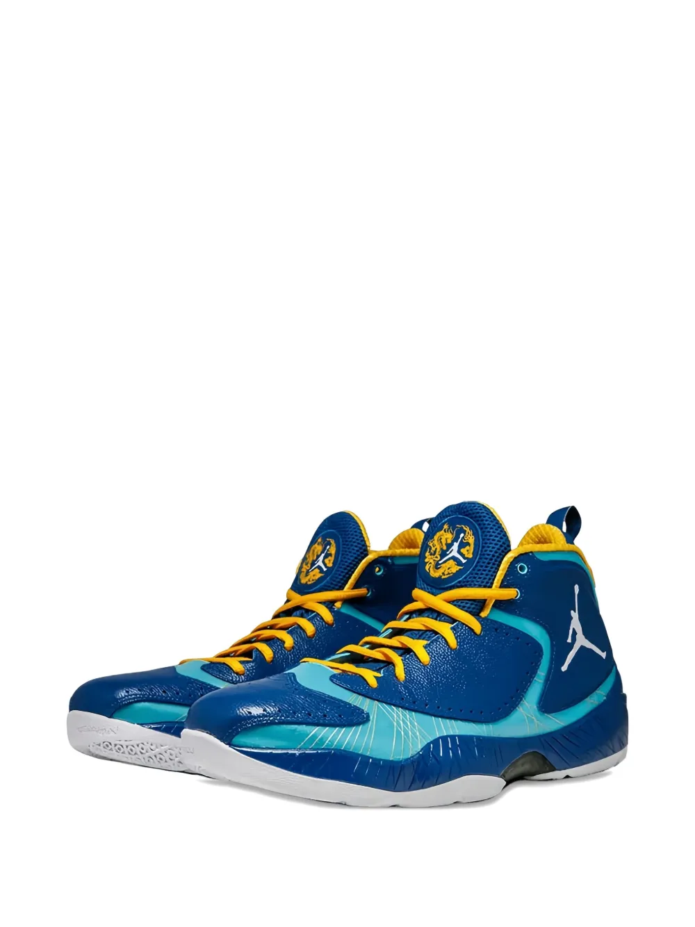 Кроссовки Air 2012 "Storm Blue" к китайскому Новому году Jordan, синий — фото 2