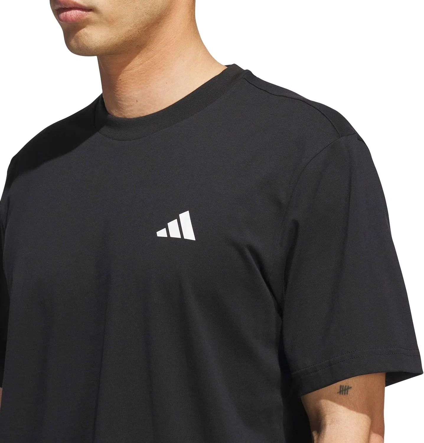 Футболка баскетбольная adidas, Black/White — фото 3