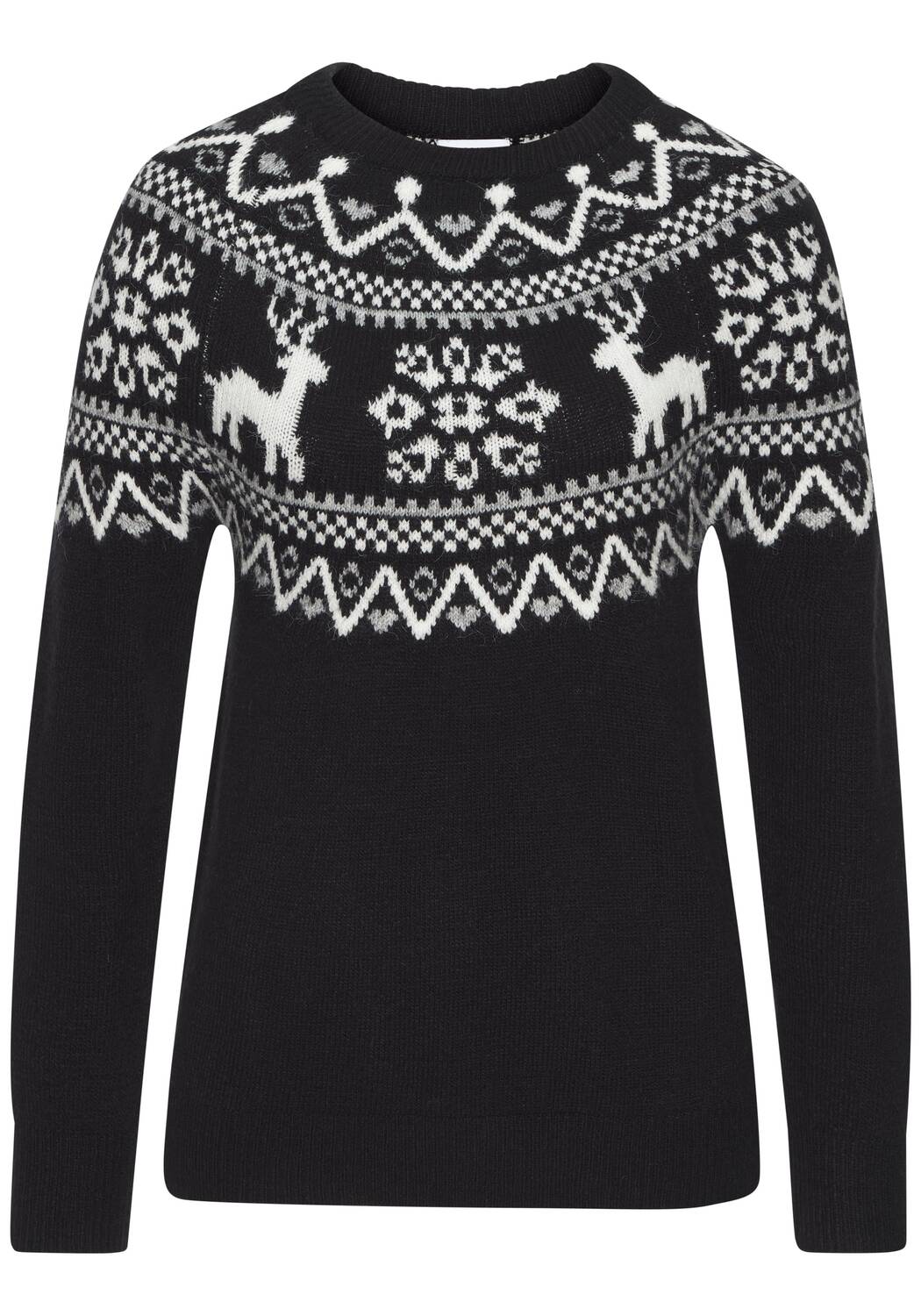 

LASCANA Свитер в черном цвете