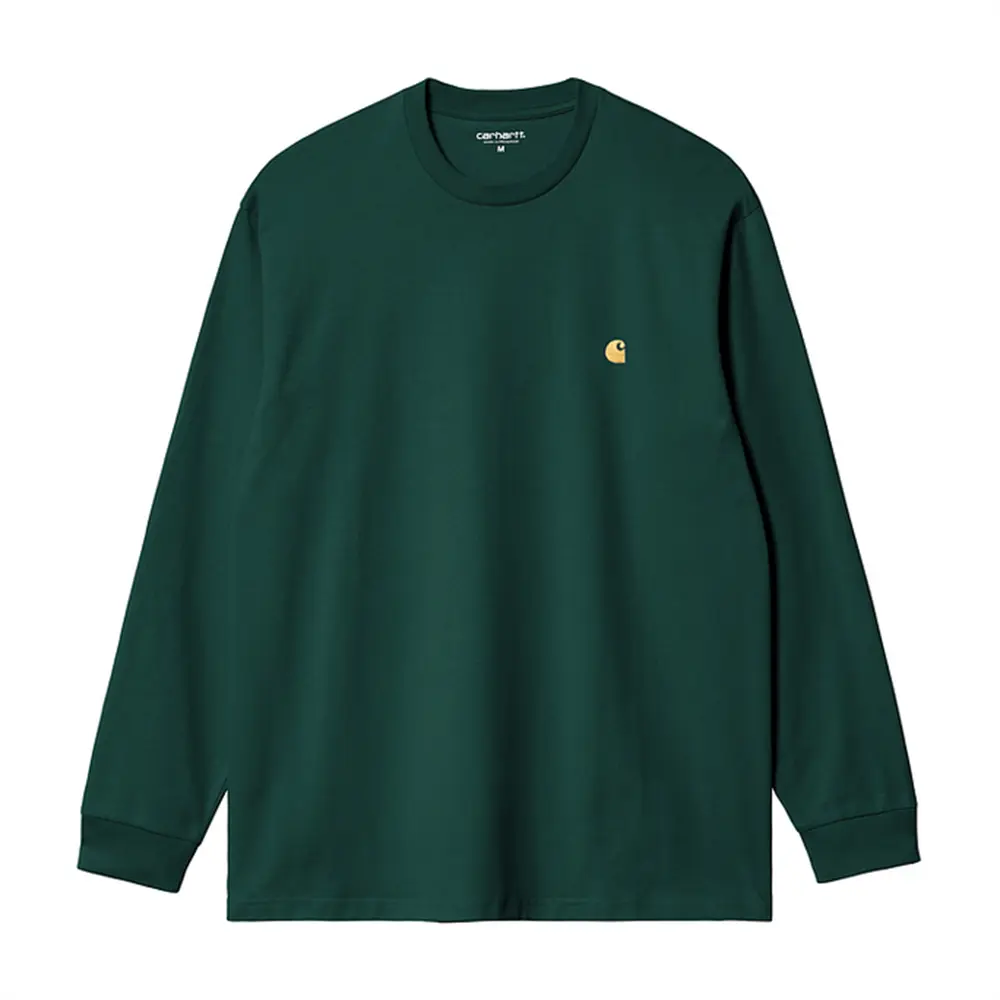 

Футболка с длинным рукавом с вышитым логотипом Carhartt WIP, зеленый