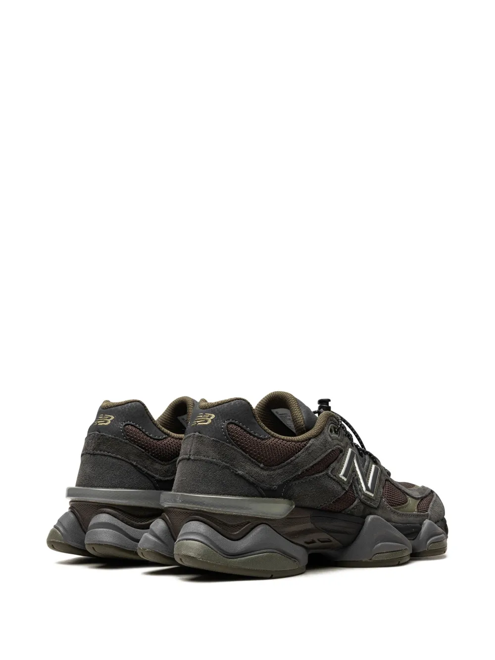 Кроссовки 9060 Blacktop/Dark Moss/Black NEW BALANCE, коричневый — фото 3